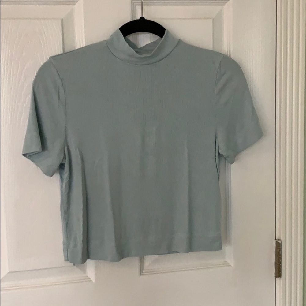 Babaton mock neck crop top